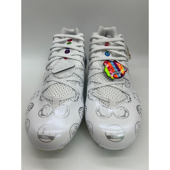 Adidas Freak 22 Big Mood Football Cleats White Silver Emoji GX7983 Size 9.5 New - Picture 10 of 16